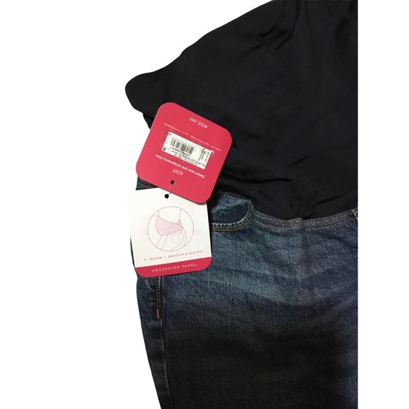 Isabel Maternity MIDI Shorts Size 4/27 NWT - Picture 4 of 5